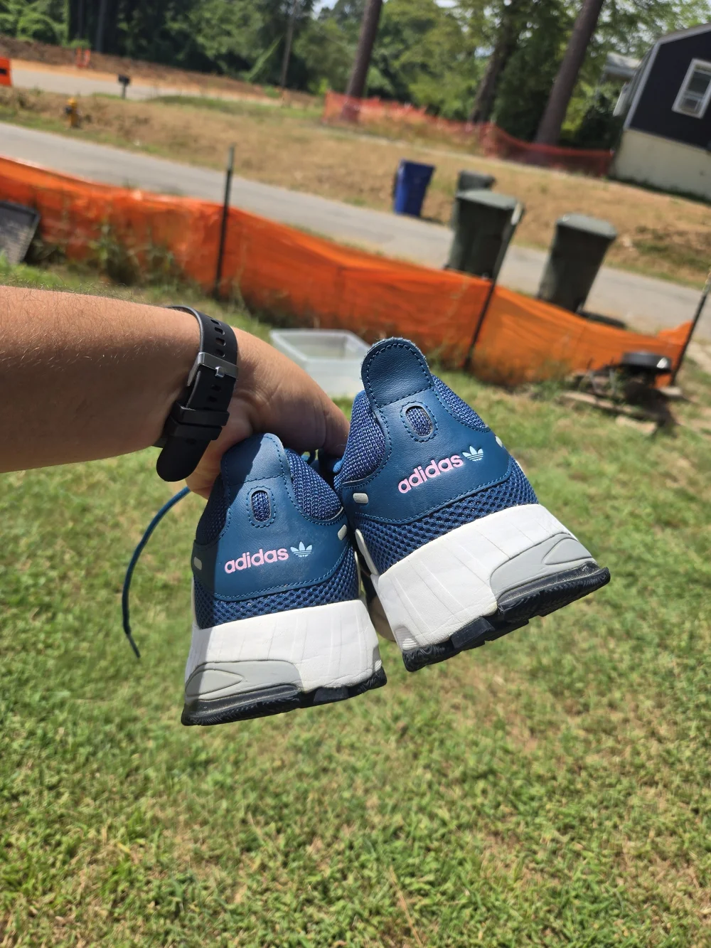 adidas Navy and Cream Men’s Chunky Runner Sneakers